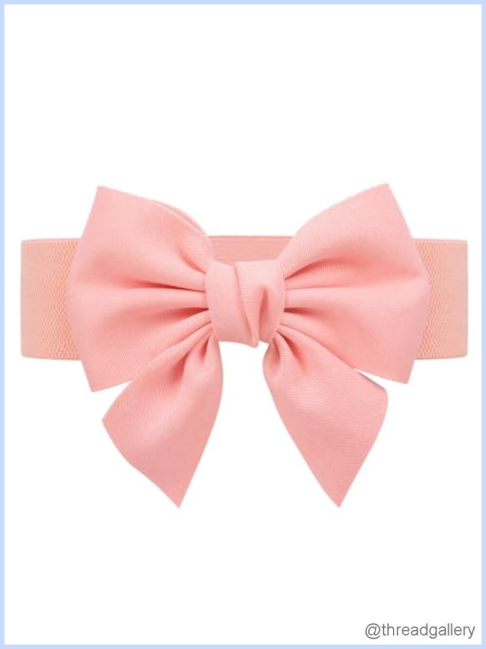 Wide Elastic Waist Bow Belt Stretchy Corset Sash for Dresses